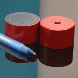 Mágnes, átmérő 35 mm, M6 belső menettel, magasság 20 mm, AlNiCo