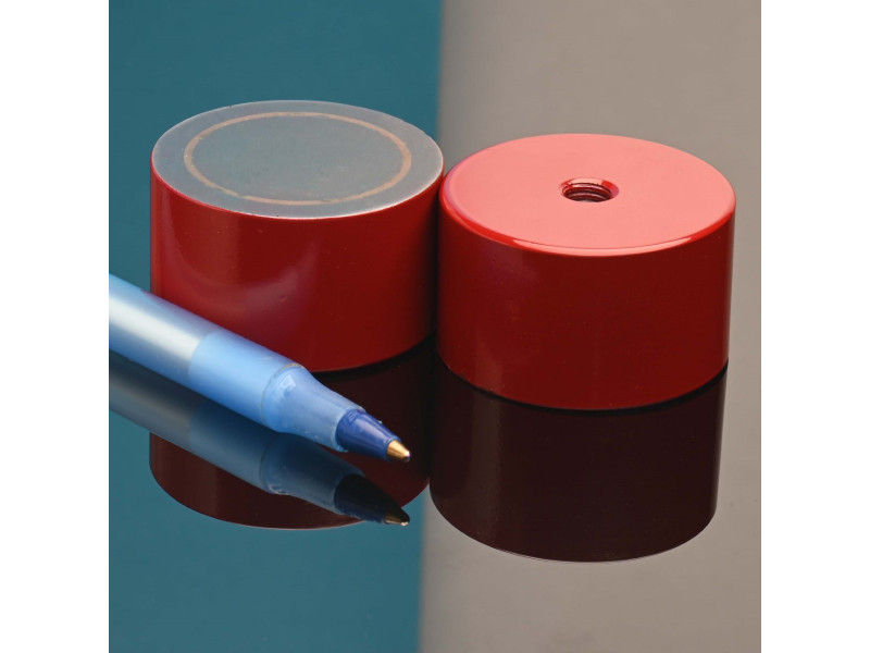 Mágnes, átmérő 35 mm, M6 belső menettel, magasság 20 mm, AlNiCo