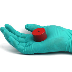 Mágnes, átmérő 35 mm, M6 belső menettel, magasság 20 mm, AlNiCo