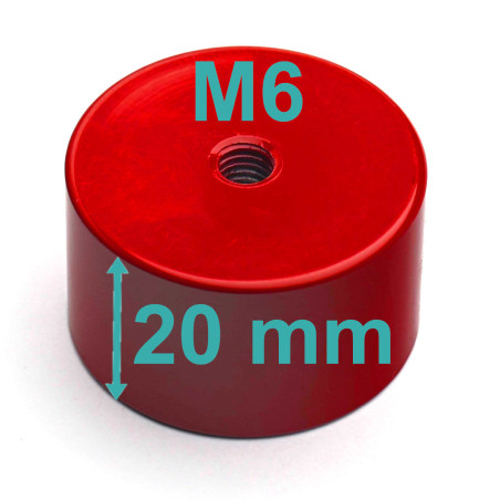 Magnet, průměr 35 mm, vnitřní závit M6, výška 20 mm, AlNiCo