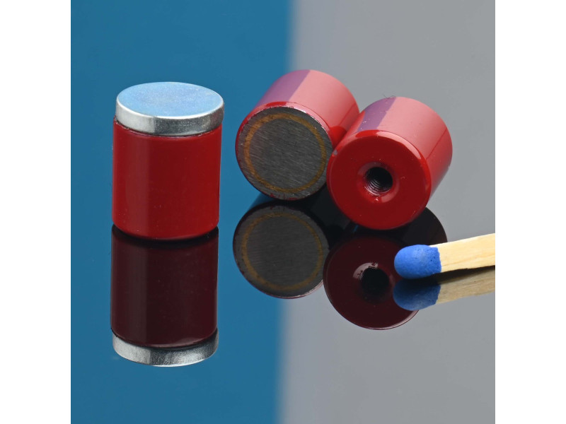 Magnet, premer 10 mm, notranji navoj M3, višina 10 mm, AlNiCo