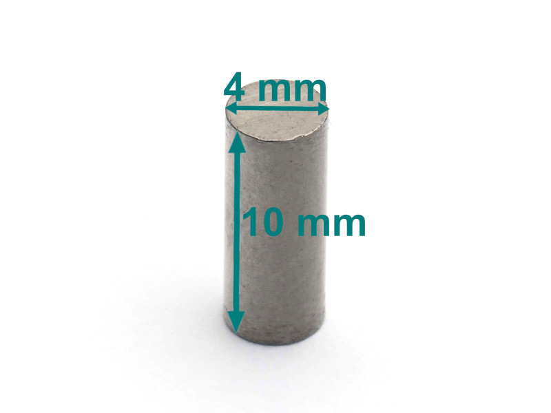 D4 x 10 / AlNiCo5 / LNG37 - AlNiCo mıknatıs