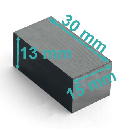 30 x 15 x 13 / F30 - ferīta magnēts