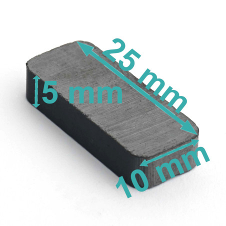 25 x 10 x 5 / F30 - ferrite magnet