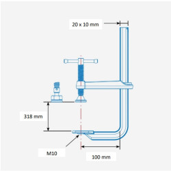 Stronghandtools UE125M skrueklemme