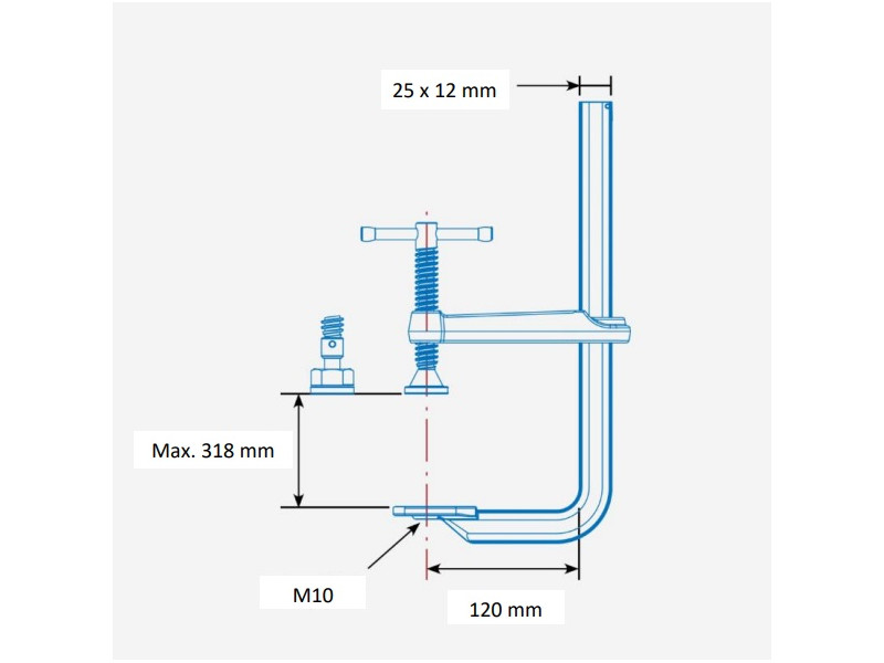 Stronghandtools UG125M vijačna sponka