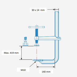 Stronghandtools UM165M skrueklemme
