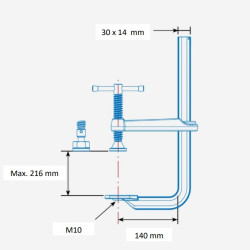 Stronghandtools UM85M vijačna sponka