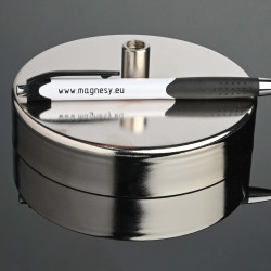 HM 124 x 26 x M10 inç x 50 / F - ferrit pot mıknatıs