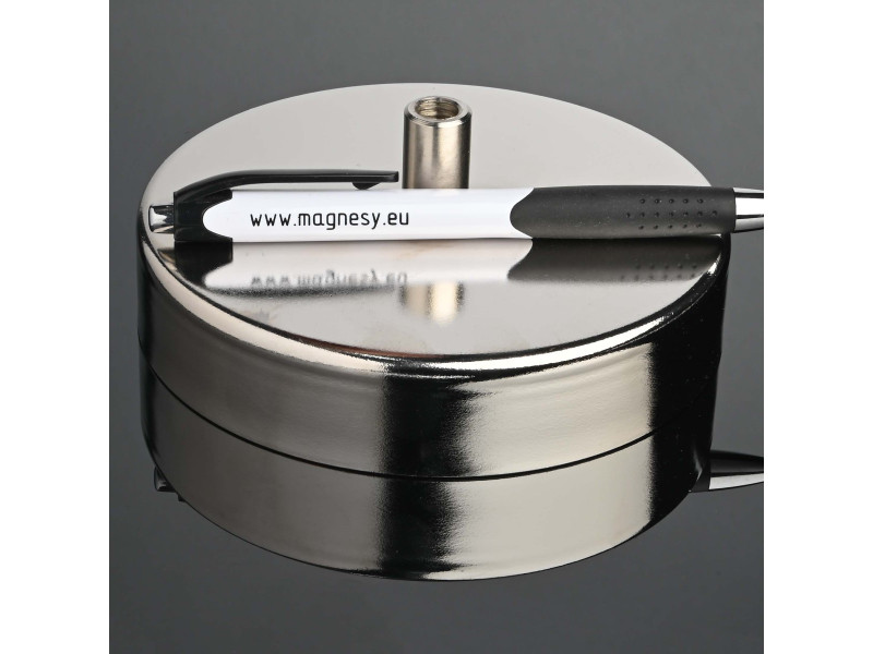 HM 124 x 26 x M10 inç x 50 / F - ferrit pot mıknatıs