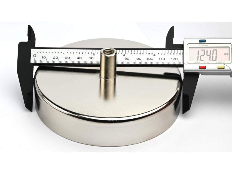 HM 124 x 26 x M10 in. x 50 / F - ferrit potmagnet