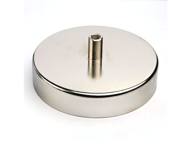 HM 124 x 26 x M10 tommer x 50 / F - ferritpotmagnet