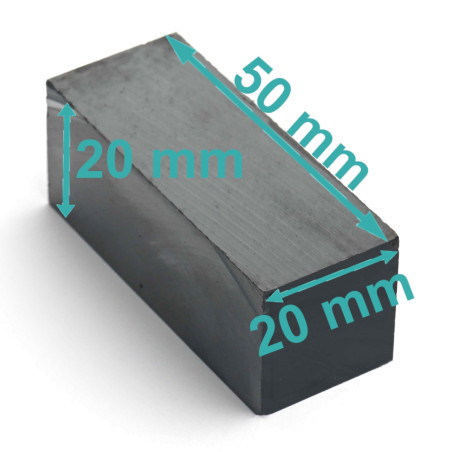 50 x 20 x 20 x 20 / F30 - ferrit mágnes