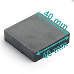 40 x 40 x 10 / F30 - ferrittmagnet
