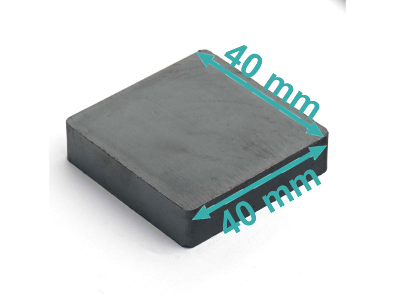 40 x 40 x 10 / F30 - ferrittmagnet