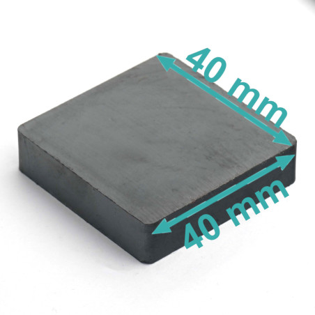 40 x 40 x 10 / F30 - ferrite magnet