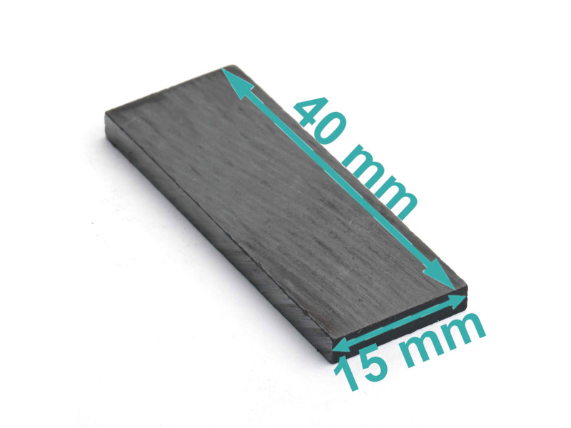 40 x 15 x 3 / F30 - ferrittmagnet
