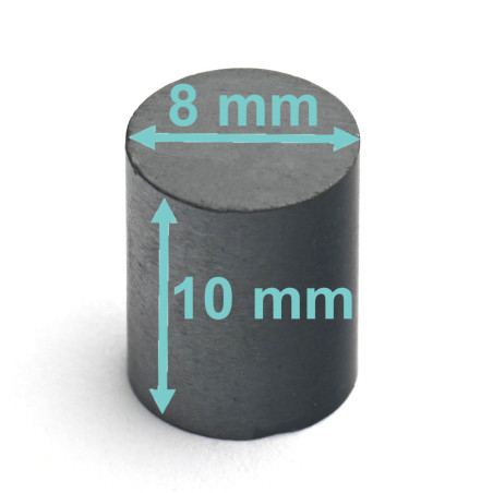 D8 x 10 / F30 - magnete in ferrite