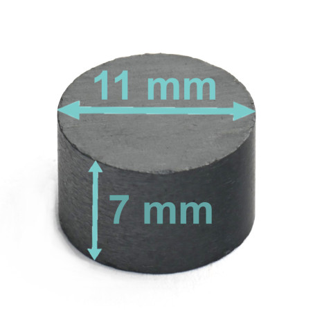 D11 x 7 / F30 - ferīta magnēts