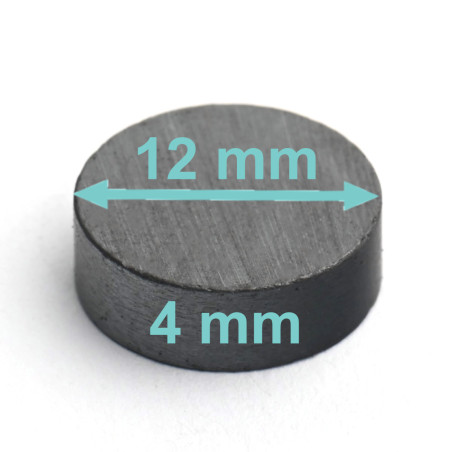 D12 x 4 / F30 - Ferrit Magnet