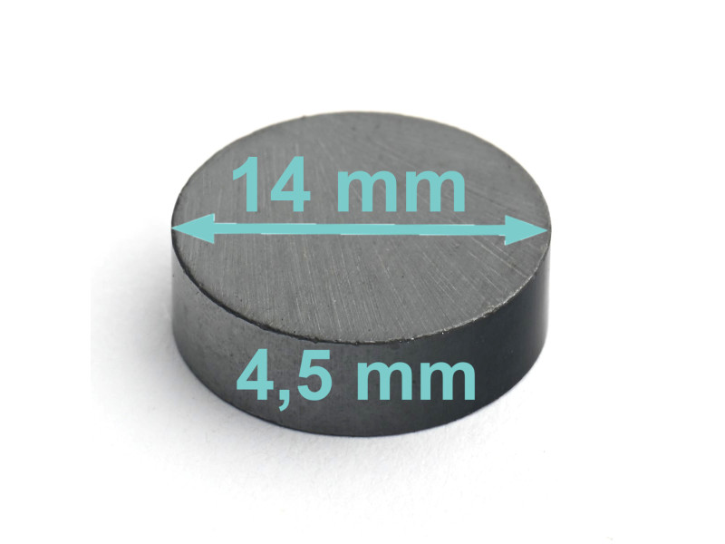 D14 x 4,5 / F30 - feritni magnet