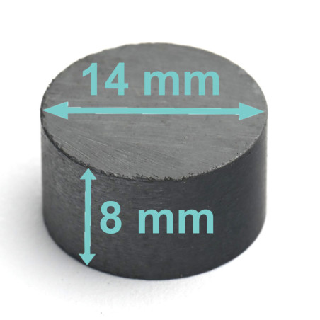 D14 x 8 / F30 - feritový magnet