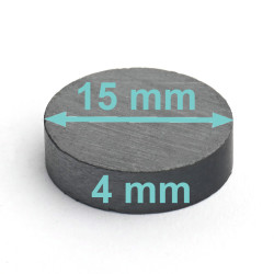 D15 x 4 / F30 - ferrittmagnet