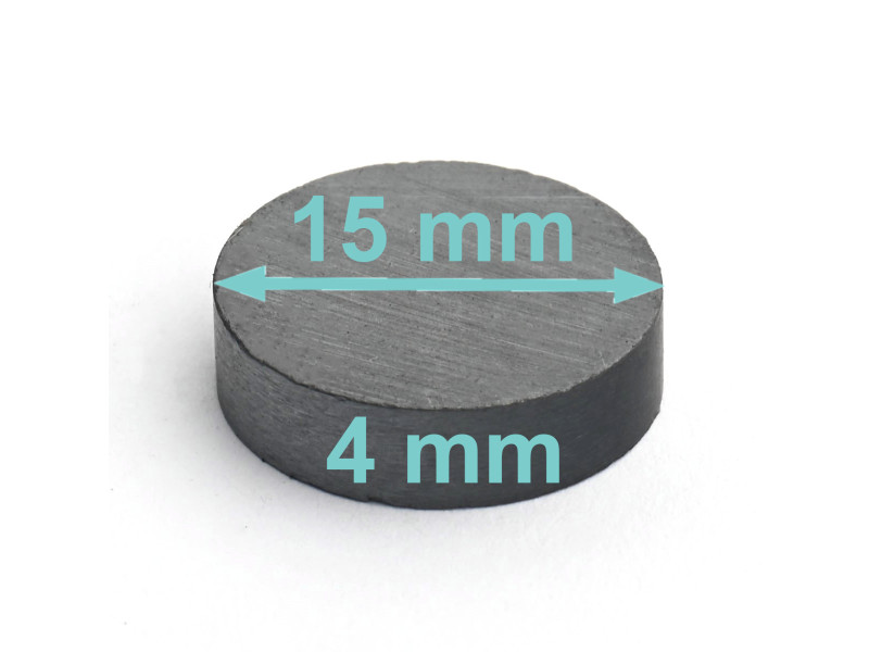 D15 x 4 / F30 - feritni magnet