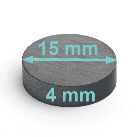 D15 x 4 / F30 - magnete in ferrite