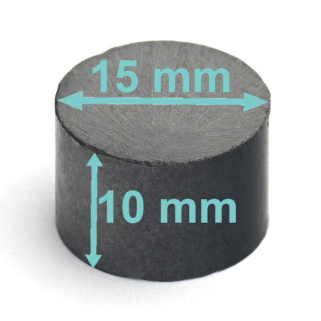 D15 x 10 / F30 - feritový magnet