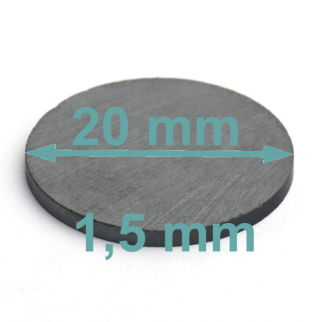 D20 X 1,5 / F30 - íman de ferrite