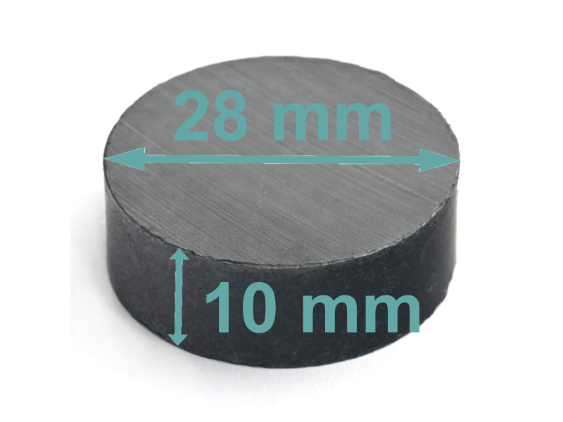 D28 x 10 / F30 - ferrittmagnet