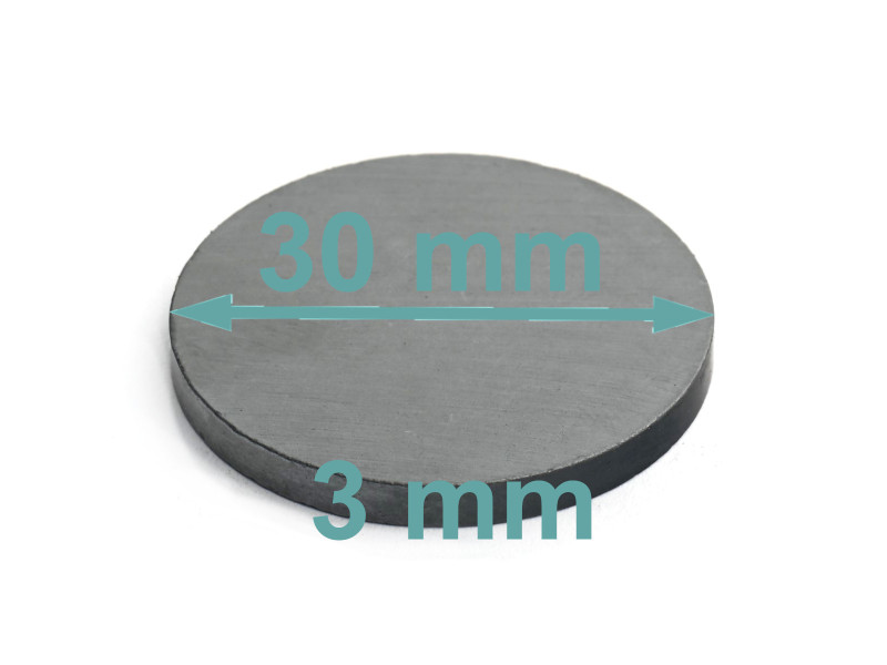 D30 x 3 / F30 - ferrittmagnet