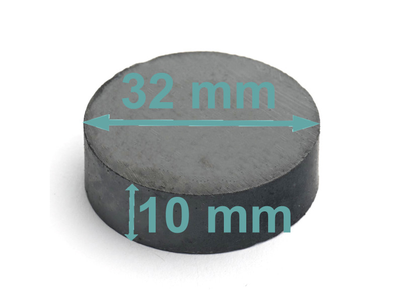 D32 x 10 / F30 - ferrittmagnet