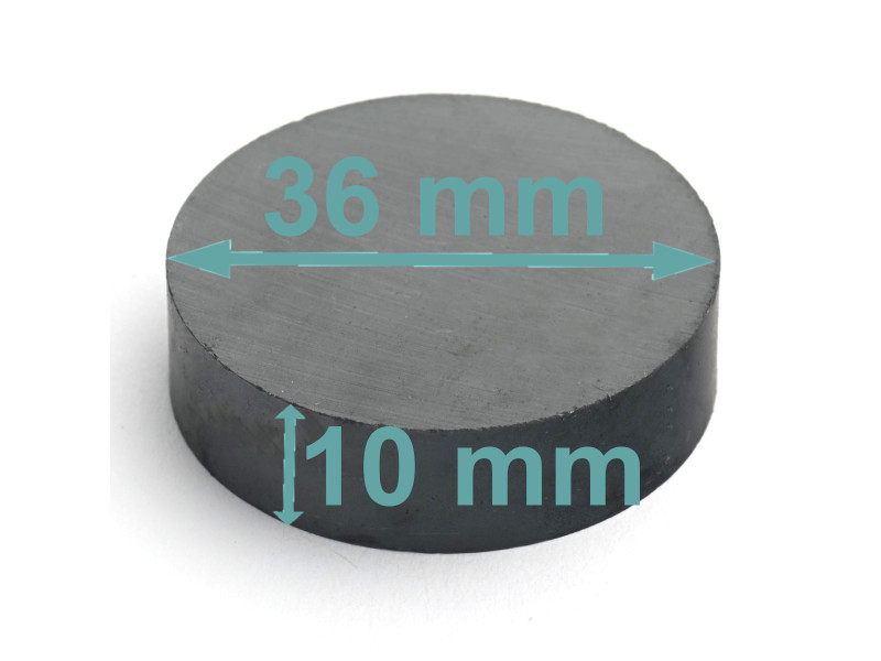 D36 x 10 / F30 - ferrit mágnes