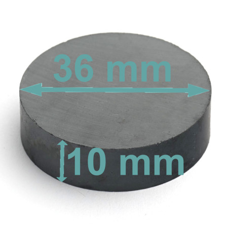 D36 x 10 / F30 - íman de ferrite