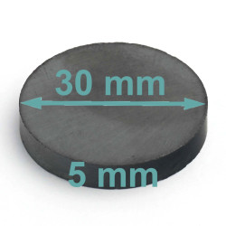 D30 x 5 / F30 - ferīta magnēts