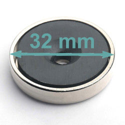 Magnet i hölje, diameter 32...