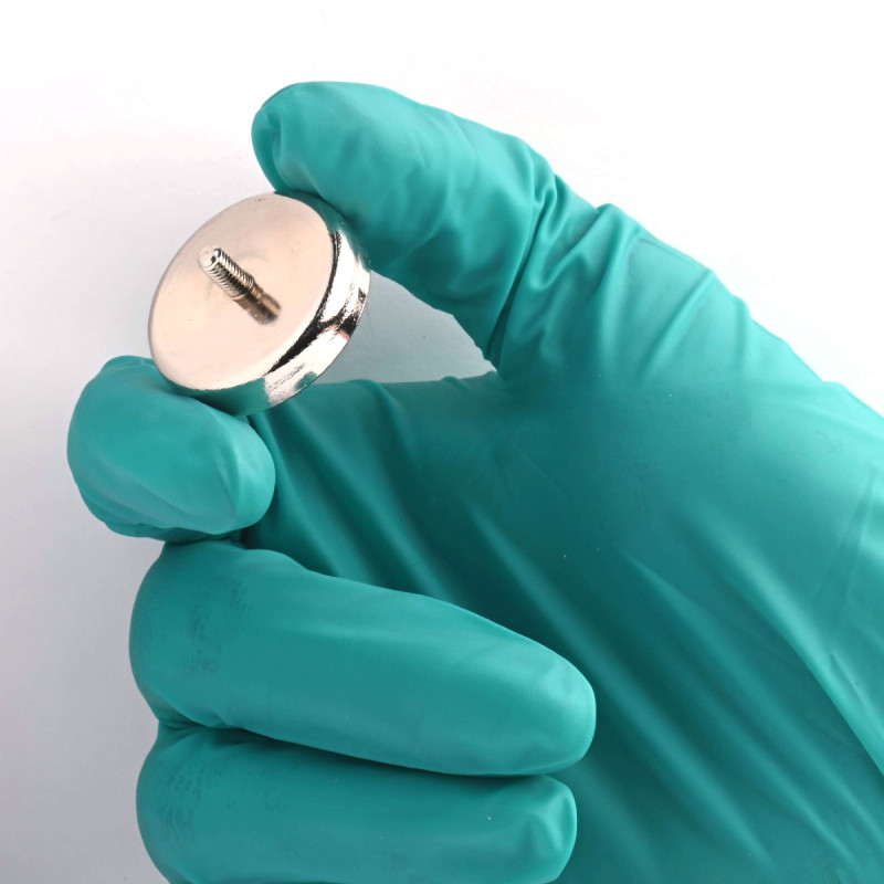 Magnet, diameter 32 mm, M4 utvendig gjenge, ferritt