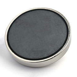Mıknatıs, çap 57 mm, M4 dış dişli, ferrit