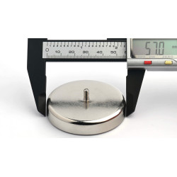 Magnet, premer 57 mm, zunanji navoj M4, feritni