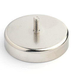 Magnet, premer 63 mm, zunanji navoj M6, feritni