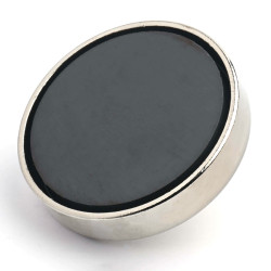 Mıknatıs, çap 63 mm, M6 dış dişli, ferrit