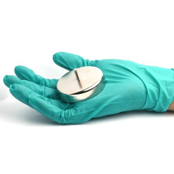 Mıknatıs, çap 63 mm, M6 dış dişli, ferrit