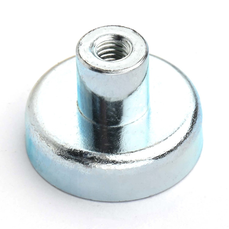 Gövde içinde mıknatıs, çap 20 mm, M4 vida soketli - ferrit