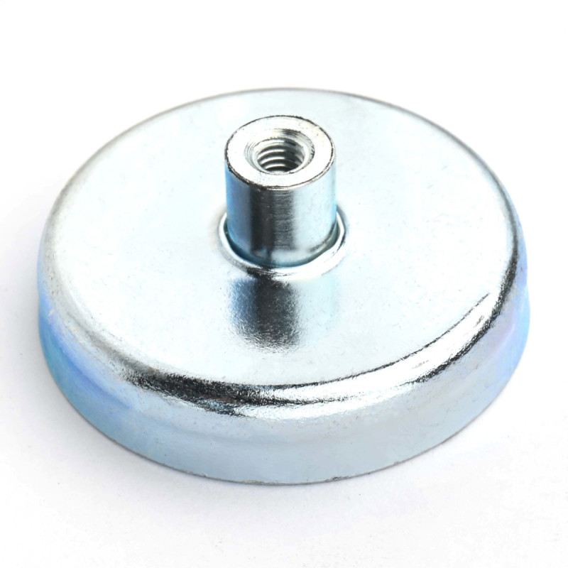 Magnet în carcasă, diametru 36 mm, cu filet M4 - ferită