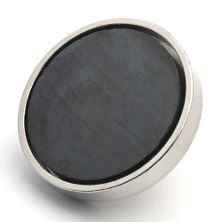 Magnet în carcasă, diametru 50 mm, cu filet M8 - ferită