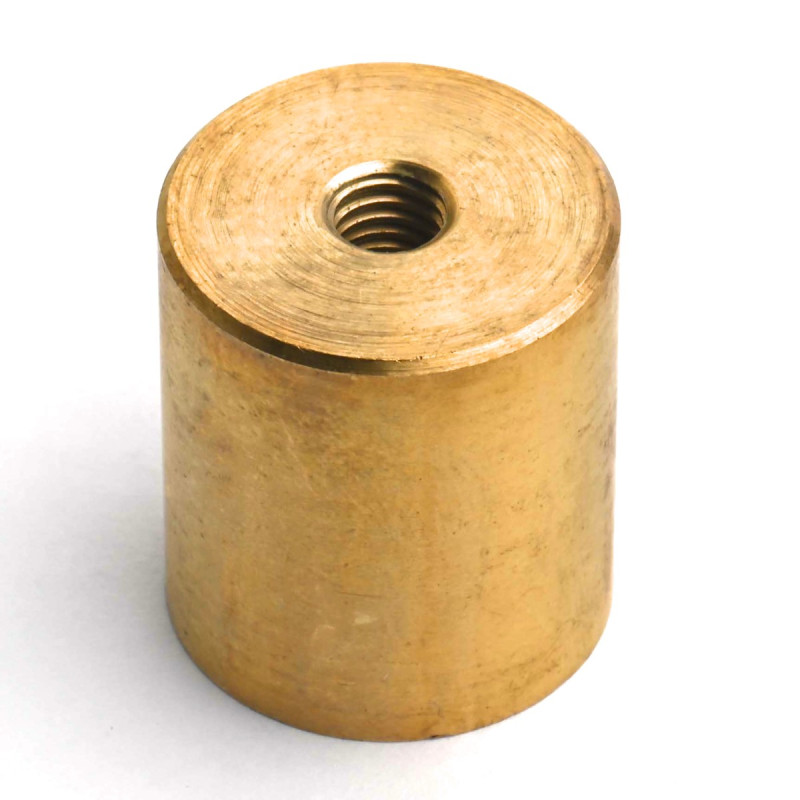 Magnete in ottone, diametro 20 mm, filettatura interna M6, altezza 25 mm, neodimio