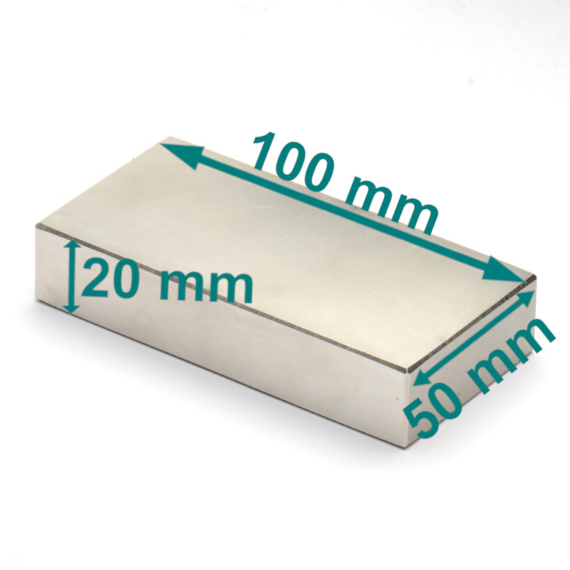 100x50x20 neodymium-blokkmagnet