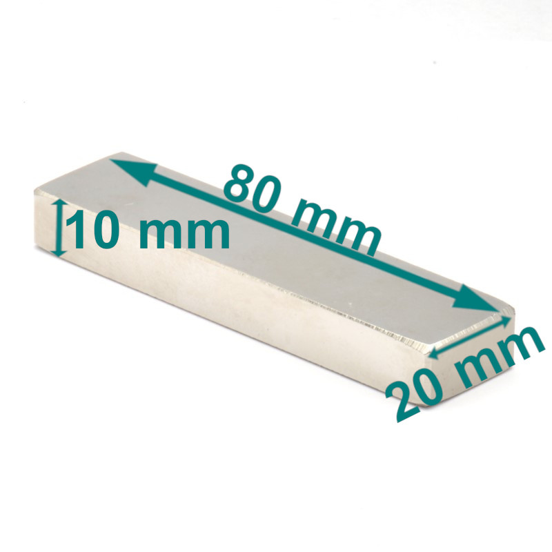 80x20x10 neodymium-blokkmagnet
